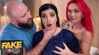 Szégyenlős pakisztáni nőci felébred szexuálisan egy édeshármasban kéjenc brit párral