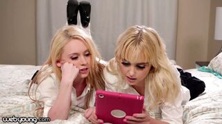 Chloe Cherry és fősulis ribanca lesbi kísérletezésre adja fejét