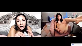 Evelyn Claire és Gianna Dior zsenge lesbi web camos önnönélvezése