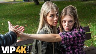 Világos Szőke szenvedélyes Zlata Shine megcsalja barátnőjét gigászi faszos főnökkel