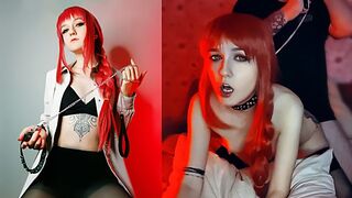 Makima elvesztette az ellenőrzést háziállata felett - forró cosplay porno sunako kirishiki szerepében