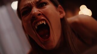 Sötét Vágyak Kastélya - Vampired Csábításában Egy Vonzó Világos Szőke Úrnő és Egy Szemérmes Kis Csaj Tiffany Tatummal és Leana Lovings-szal